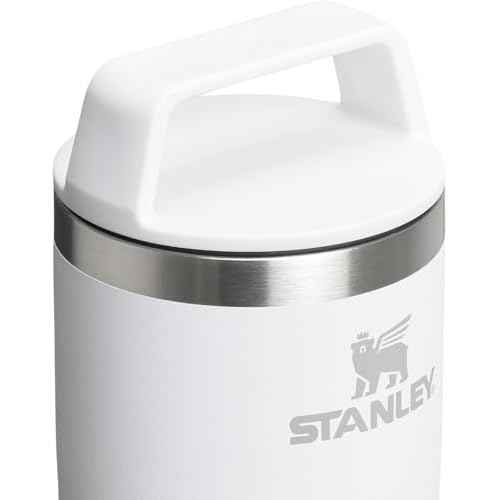 Stanley Cafe To Go Travel Mug 16 oz | Leakproof Two-Part Drink Through Lid | Tumbler Cup for Coffee, Tea and Drinks | Insulated Stainless Steel Coffee Mug | BPA-Free | Frost