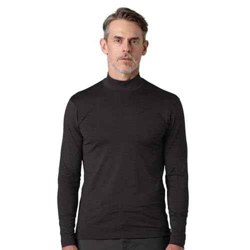 LAPASA Mens Thermal Underwear Top Fleece Mock Neck Long Sleeve Shirt Base Layer Undershirt Lightweight Midweight M102/M123