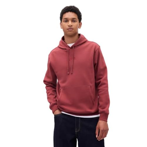 GAP Men's Mini Logo Relaxed Pullover Hoodie