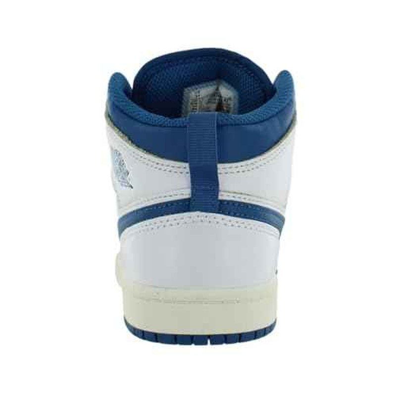 Jordan Little Kid's 1 Mid SE White/Industrial Blue-Sail (FN7493 141) - 3