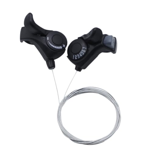 Bike Speed Shifter,3X7 Thumb Gear Shifters, One Pair TX-30 Lever and Set,Shift Lever,Transmission Bike Gear Shifter Accessories Outdoor Mountain Bicycle for Road Bike City Bike Mountain Bike