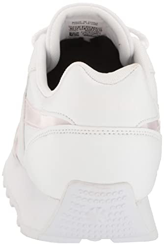 Reebok Women's Rewind Run Sneaker, White/Porcelain Pink, 7.5