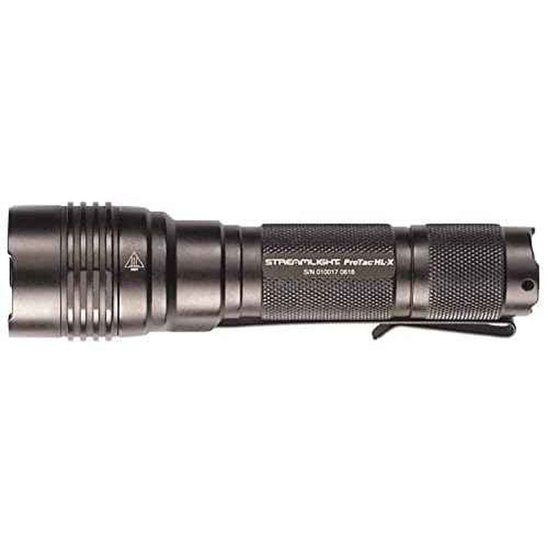 Streamlight 88064 ProTac HL-X 1000-Lumen Multi-Fuel Professional Tactical Flashlight, Includes CR123A Lithium Batteries and Holster, Black, Clear Retail Packaging
