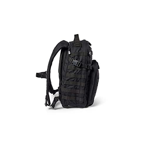 5.11 Tactical Backpack – Rush 12 2.0 – Military Molle Pack, CCW and Laptop Compartment, 24 Liter, Small, Style 56561, Black