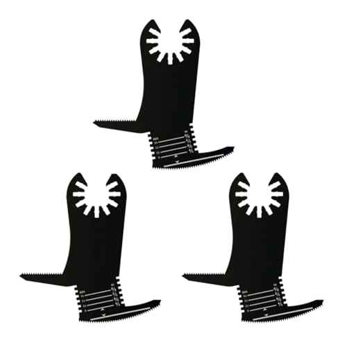 SEIWEI 3Pack Drywall Saw Blades for Multi Tools Oscillating Blades Drywall ToolMultifunctional Cutting Tool for Sawing, Slicing, Sanding, Buffing, Polishing, Shovelling, Small, Black