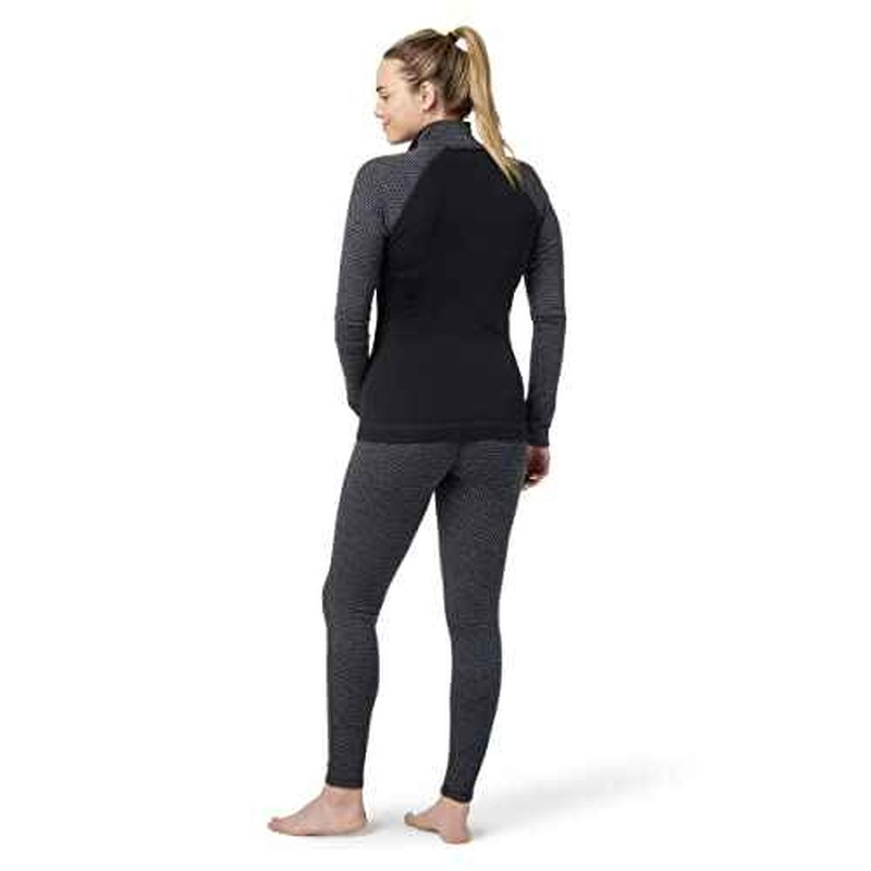 Smartwool Women's Classic Thermal Merino Base Layer Pattern 1/4 Zip