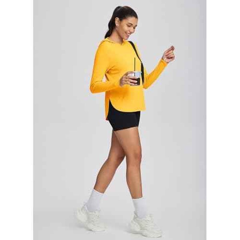baleaf Women's UPF 50+ Sun Shirt with Hoodie SPF Long Sleeve UV Protection Clothing Hiking Fishing Outdoor Lightweight