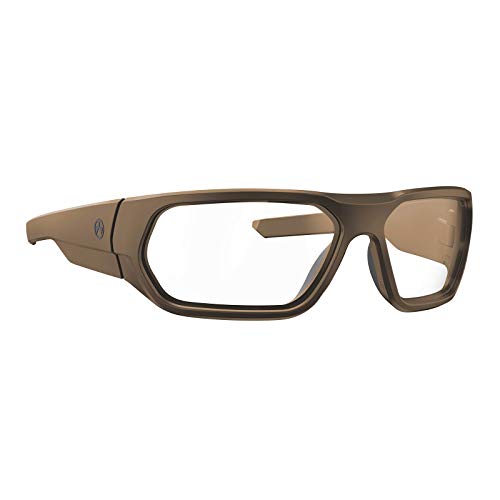 Magpul Radius Sunglasses Outdoor and Shooting Eyewear, Flat Dark Earth Frame / Clear Lens, Non-Polarized