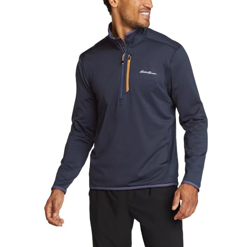 Eddie Bauer mens Activator Grid Long-sleeve Half-zip Fleece