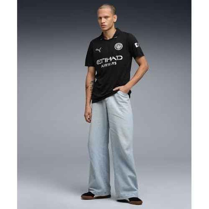 Men¡¯s Manchester City FC 2025/26 Replica Away Soccer Jersey - Black