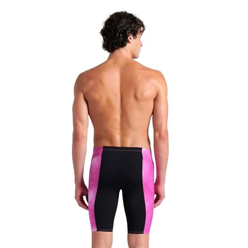 ARENA Men's Performance Tie-dye Swim Jammer Knee-Length Swimsuit Training Bathing Suit