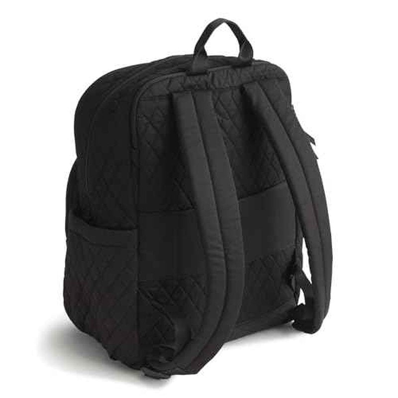 Vera Bradley Women's Premium Cotton Large Bancroft Backpack, Moonless Night, One Size