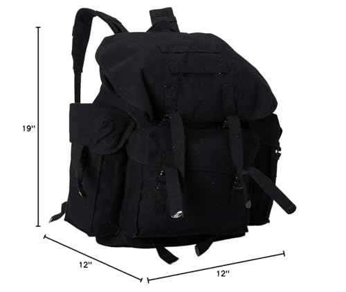 Fox Outdoor Products NATO Style Rucksack, Black, 19 x 12-Inch