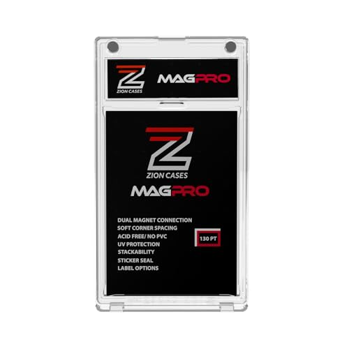 Zion Cases MagPro 130PT Magnetic Card Holder; Duel Magnet Card Case for Secure Holding Strength to Guard Against Unintentional Openings; Includes 1 Magnetic Trading Card Case; (1 Pack)