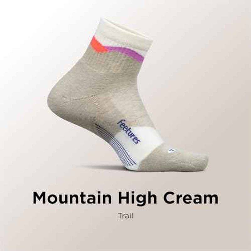 Feetures Trail Max Cushion Mini Quarter Sock - Hiking Socks for Men & Women