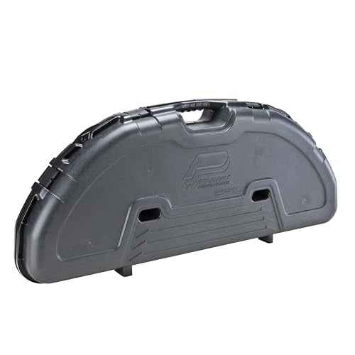 Plano Protector Compact Bow Case, Black, Hard Bow Case, Holds up to Five Arrows, Anti-Crush Archery Storage and Protection