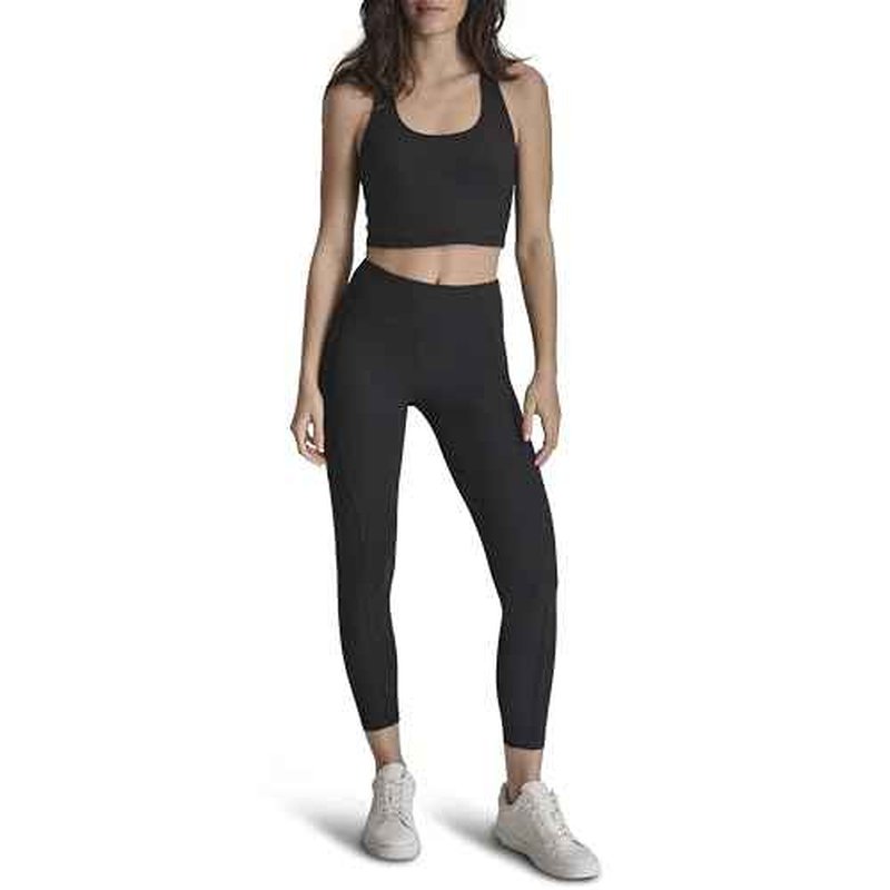 DKNY Womens High Waist 7/8 Cargo Pocket Compression Legging
