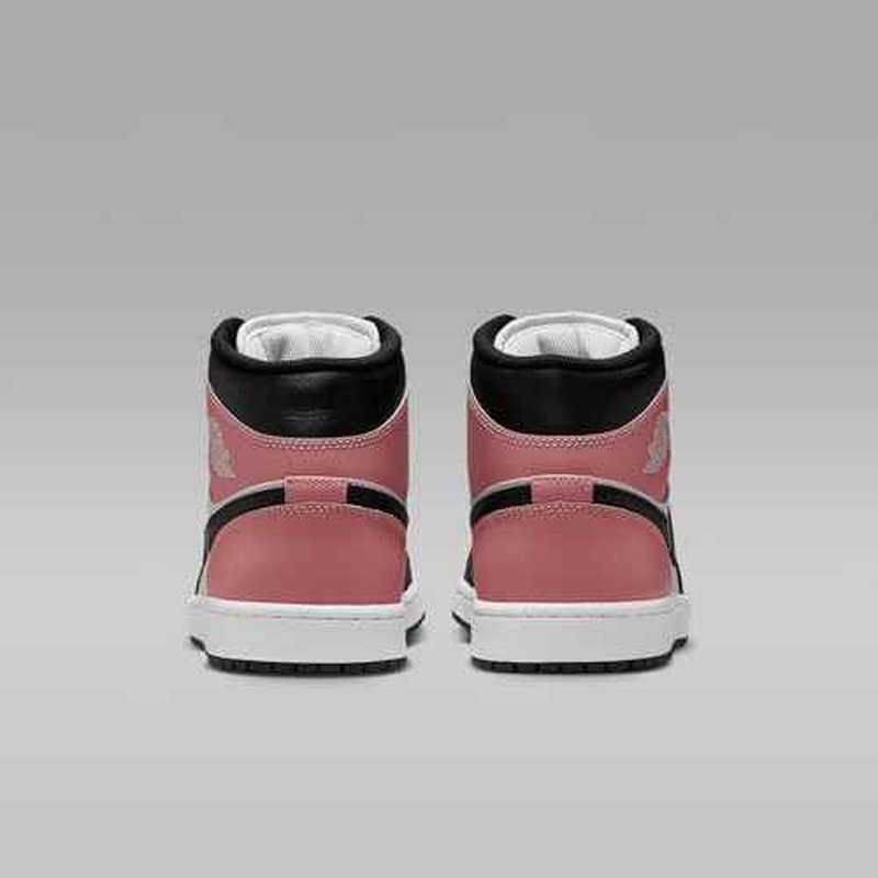 AIR JORDAN 1 MID "WHITE/BLACK-RUST PINK"