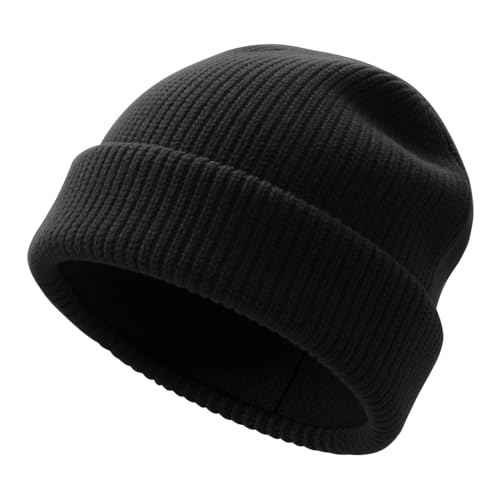 Winter Beanie for Men Women Soft Fleece Lined Warm Knit Hat Ski Stocking Hat Thermal Thick Caps Unisex