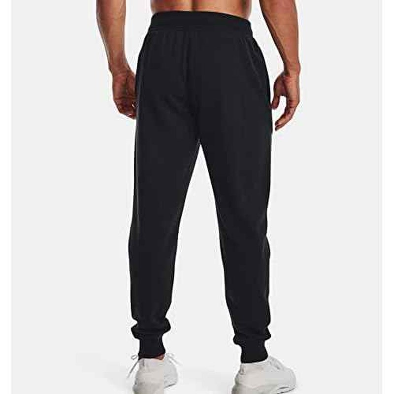 Under Armour Men's UA Rival Fleece Graphic Joggers 1373411 (Large, Black/Steel-001)