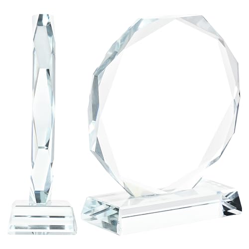 ZALHIN Personalized Crystal Trophy Award - Award for Employees- Plaques Personalized Engraved- Coworker Gift,Employee Appreciation Gift,Retirement Goodbye Farewell Gift