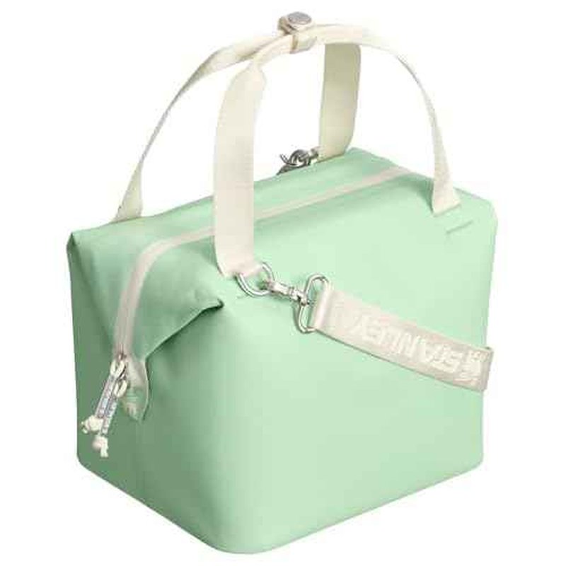 Stanley All Day Julienne Mini Soft Cooler Bag and Lunch Box 7.4 Quarts | 10 Can Cooler with Handles and Strap | Stays Cold for Hours | Insulated Travel Bag with Zipper | BPA-Free | Pistachio