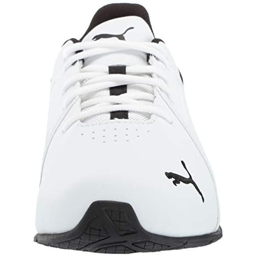 PUMA Men's Viz Runner, Puma White-Puma Black, 12
