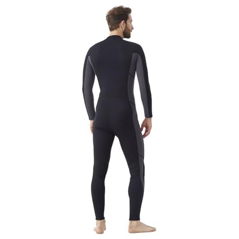 Hevto Wetsuits Men 3/2mm Neoprene Front Zip Shorty Full Wet Suit in Cold Water for Swimming Surfing Diving Keep Warm