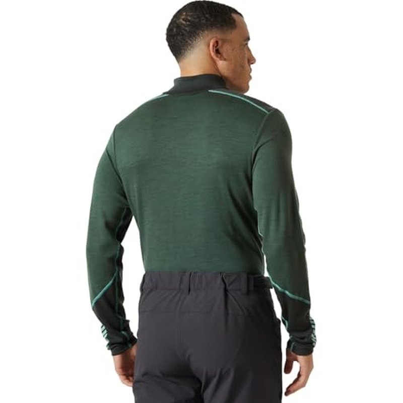 Helly-Hansen LIFA Merino Midweight Half-Zip Base Layer for Men - Performance Wicking Interior