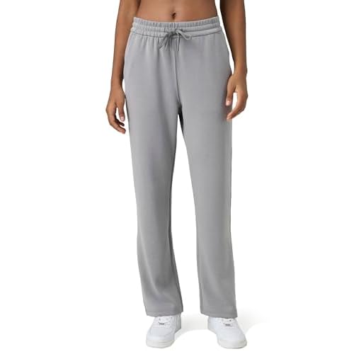 Colorfulkoala Women's High Waisted Soft Drawstring Velvra Modal Sweatpants Wide Leg Casual Lounge Pants with Pockets