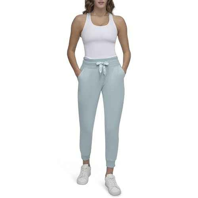 DKNY Women¡¯s Two Tone Logo Drawcord Jogger Sweatpant