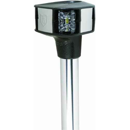 attwood 7812-S-7 Lightarmor Folding 12-Inch LED 3 Nautical Mile Masthead/Anchor Light, Silver