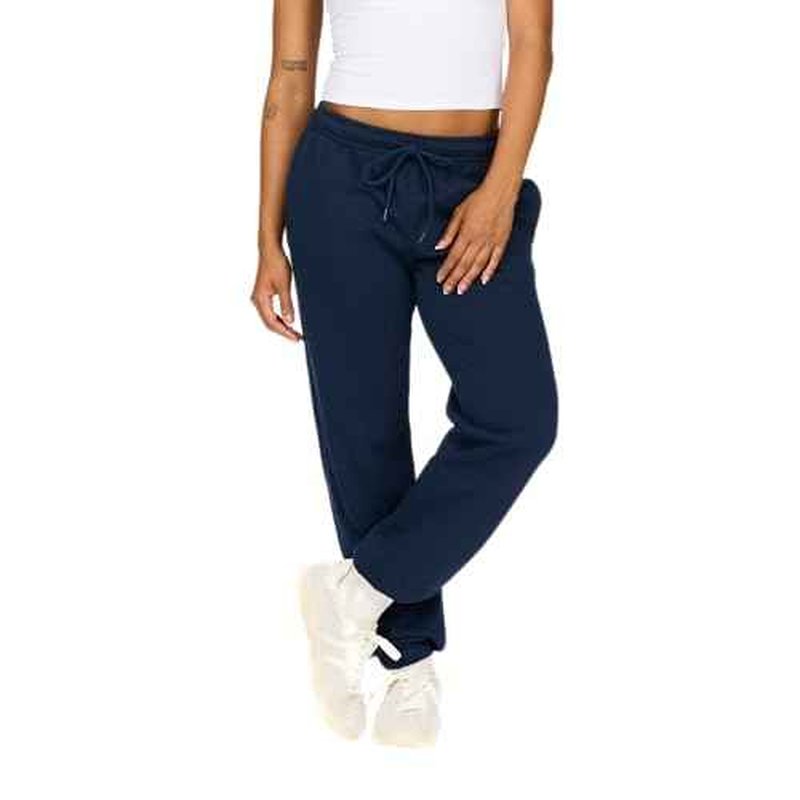 Forever 21 Women's Fleece Joggers - Patch-Detail Sweatpants with Elastic Waistband