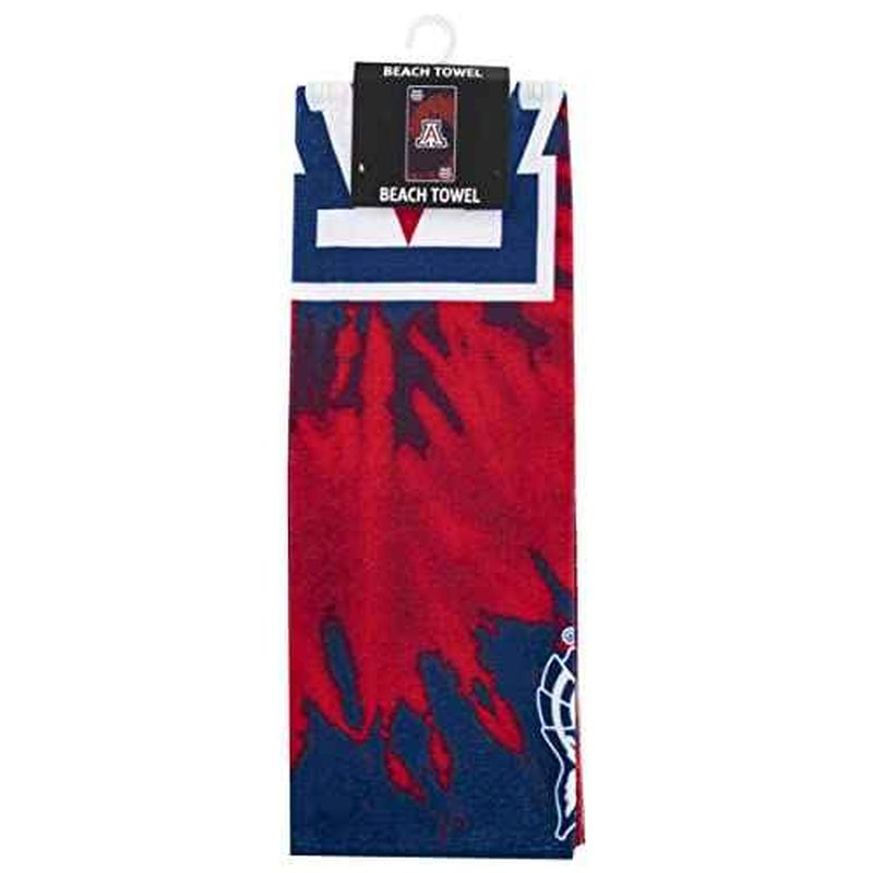Northwest NCAA Arizona Wildcats Unisex-Adult Beach Towel, 30" x 60", Psychedelic