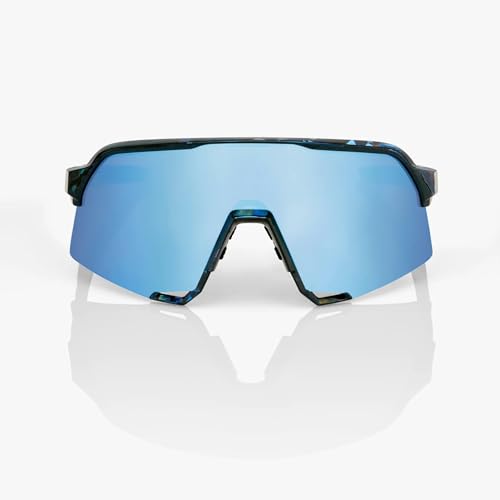 100% S3 Sport Performance Cycling Sunglasses (Soft Tact Grey Camo - HiPER Red Multilayer Mirror Lens)