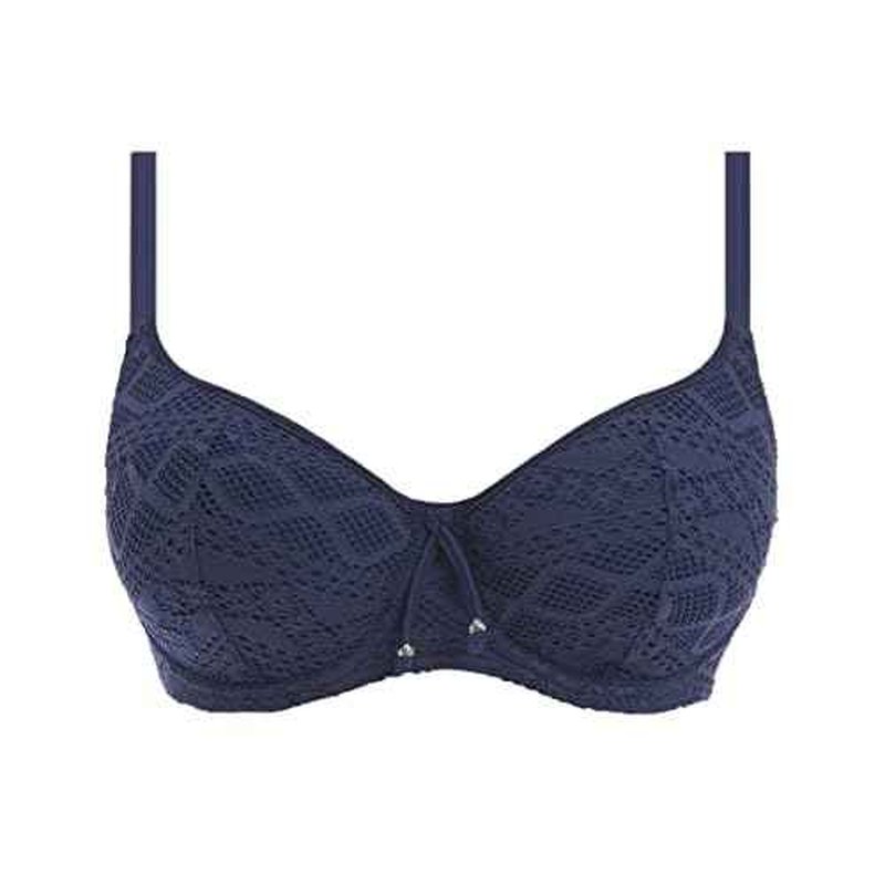 Freya Womens Sundance Crochet Sweetheart Padded Underwire Bikini Top (3970)