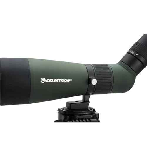 Celestron ? LandScout 60mm Angled Spotting Scope ? Fully Coated Optics ? 12?36x Zoom Eyepiece ? Rubber Armored ? Tabletop Tripod and Smartphone Adapter