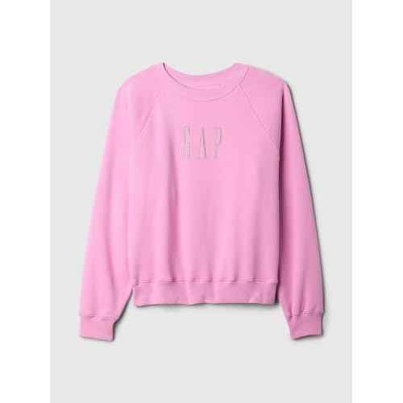 GAP womens Logo Raglan Crewneck Sweatshirt