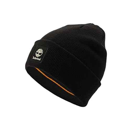 Timberland Men's Cuffed Beanie with Tonal Patch