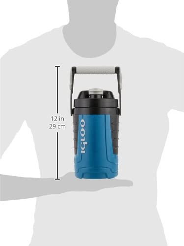 Igloo Proformance 1 Quart Water Jug, Black/White/Blue