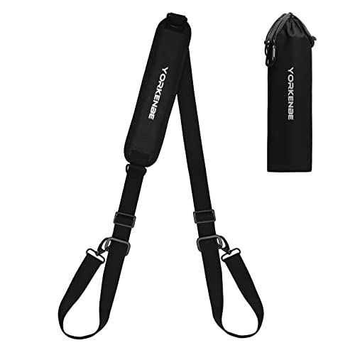 Yorkenbe 1 Pack Carry Strap for Folding Chair, Adjustable Beach Chair Backpack Straps, Carry Strap for Beach Chair, Backpacking, Picnics, Scooter, Foldable Bikes (Black, 115-195cm) (Black, 1pc)