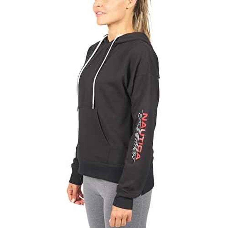 Nautica Competition Women's Athletic Active Basic Essential Pullover Sweatshirt Hoodie Ultra Soft Fleece With Pockets