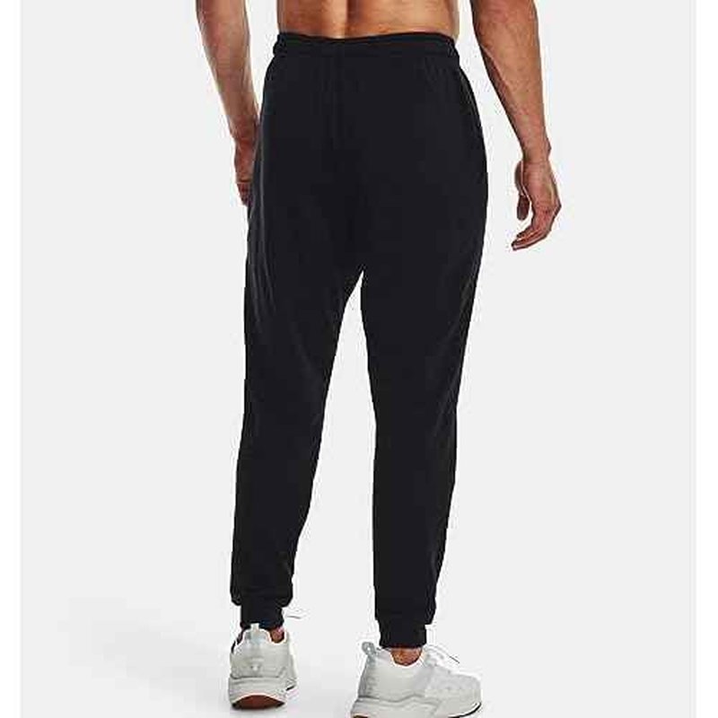 Under Armour Men's Project Rock Terry Joggers (as1, Alpha, m, Regular, Regular, Black/White - 002)