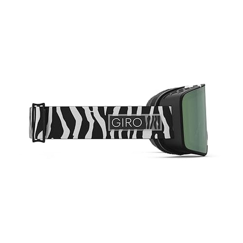 Giro Method Snow Goggles 2024 - Black & White Animal Frame with Vivid Emerald/Vivid Infrared Lens Large