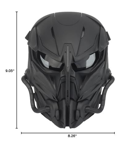 Anyoupin Punisher Mask,Full Face Alien Mask for Halloween Airsoft and Other Outdoor Activities Black