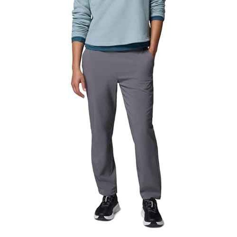 Columbia Womens All Seasons Slim Pull-On Pant, City Grey, X-Small x L