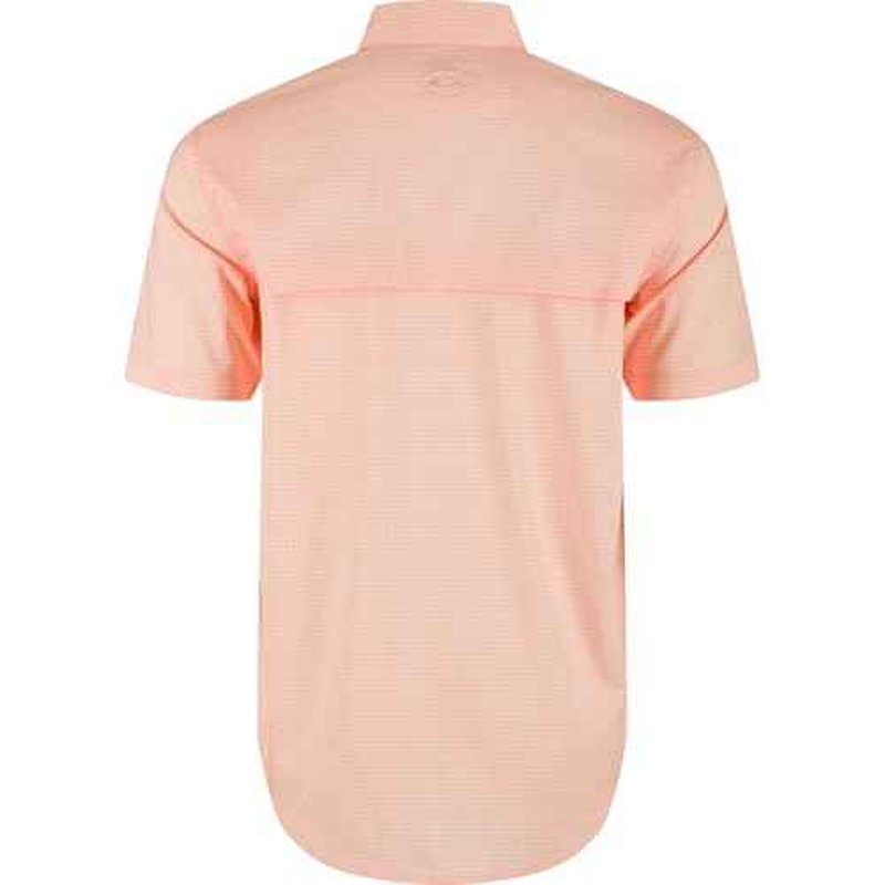 Drake Waterfowl Men's Frat Gingham Check Casual Moisture Wicking Quick Drying Lightweight Short Sleeve Button Plaid Shirt