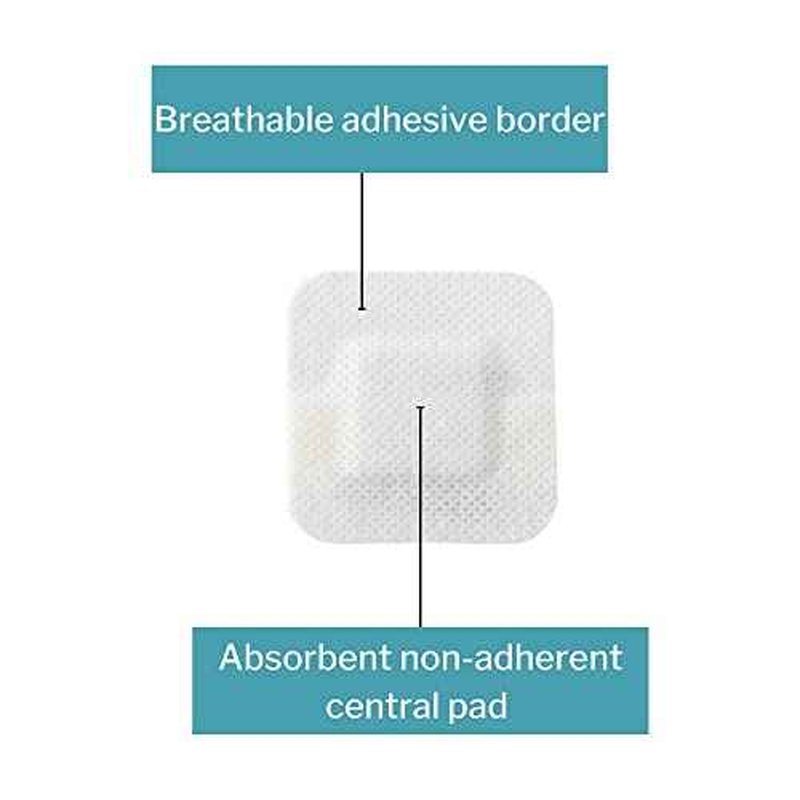 McKesson Island Dressings, Sterile, Dimension 2 in x 2 in, Pad 1 in x 1 in, 25 Count, 1 Pack
