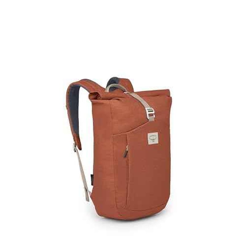 Osprey Arcane Roll Top Commuter Backpack, Porcelain Orange Heather