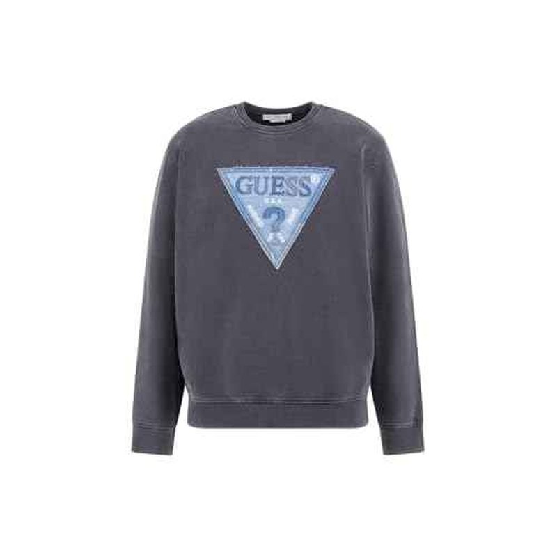 GUESS Men's Eco Triangle Patch Sweatshirt